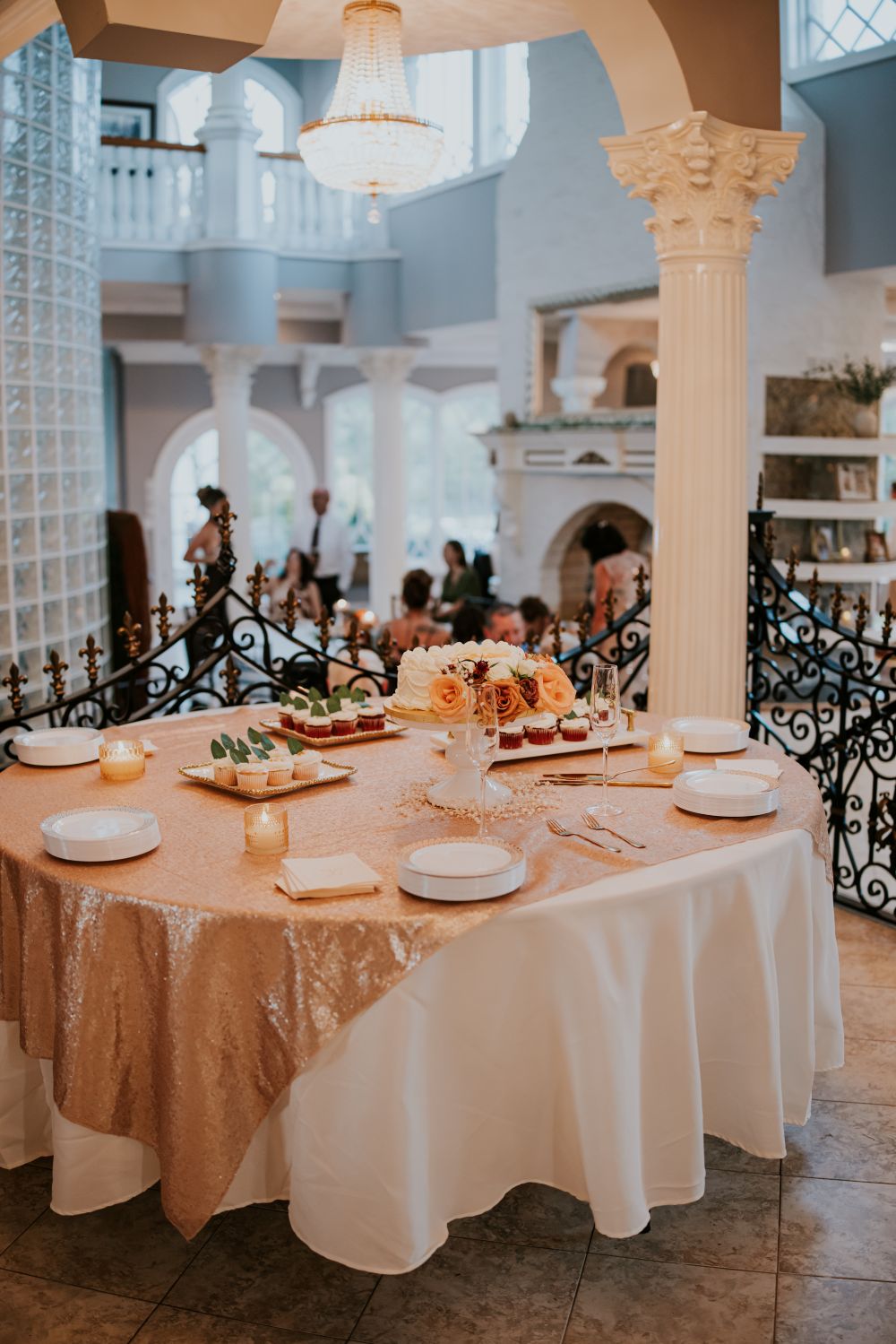 Elegant cupcake and dessert display