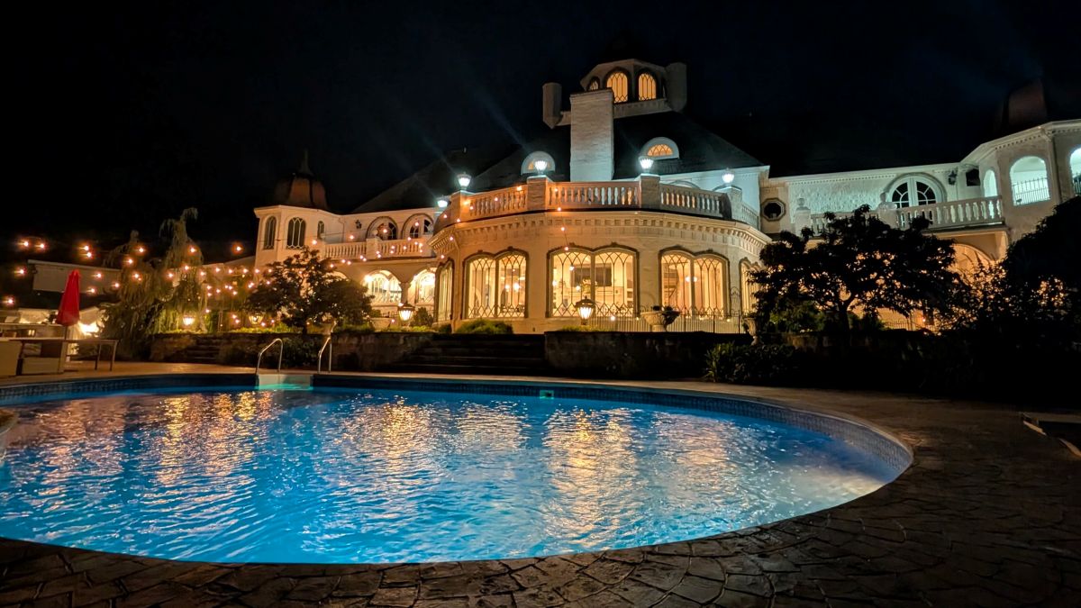 Pool Promenade at night